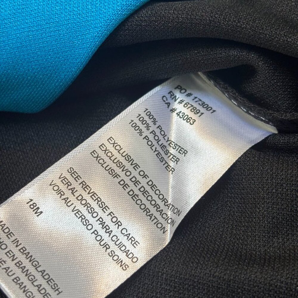 NFL Panthers Kids Dress - Blue and Black - Picture 3 of 5